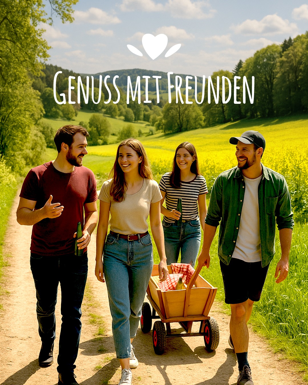 Raus ins Grüne, rein in den Genuss! ???
Ob mit Bollerwagen, Picknickdecke oder einfach guten Freunden – wir wünschen euch eine fröhliche 1.-Mai-Tour durch Wald und Wiesen. ?
Und denkt dran: Ein bisschen Odenwälder Genuss gehört natürlich mit ins Gepäck! ? ??????̈?', ?????????̈?' & ??. – ??????? ??? ???????, ?????? ??? ??????.
Genießt den Tag & lasst es euch schmecken!
Eure Odenwälder Kochkäserei ?
#1MaiTour #BollerwagenCrew #Odenwaldliebe #OdenwälderKochkäserei #RegionalGenießen #WandernUndGenießen #FrühlingImOdenwald #OdenwälderOriginal
