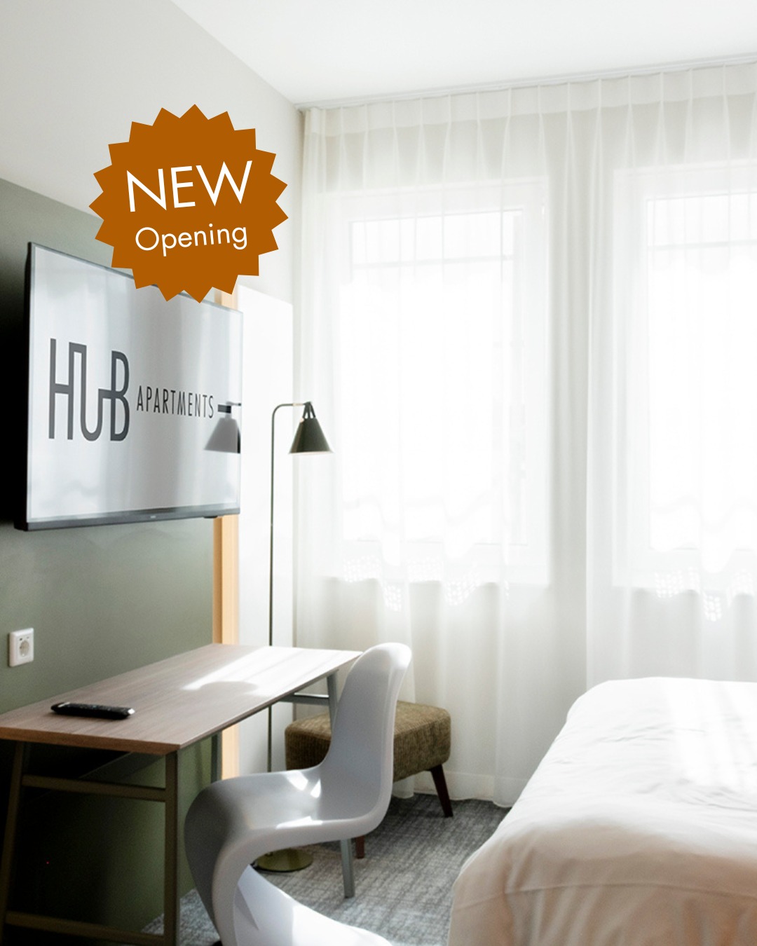 Ab 15. September ist das HUB St. Georg am Start und das feiern wir mit 30% Rabatt zum Opening.
Gute Lage. Guter Preis. Guter Moment, um zu buchen.
Nur für kurze Zeit.
RABATT
OPENING
NEW
HOTEL
#HubApartments