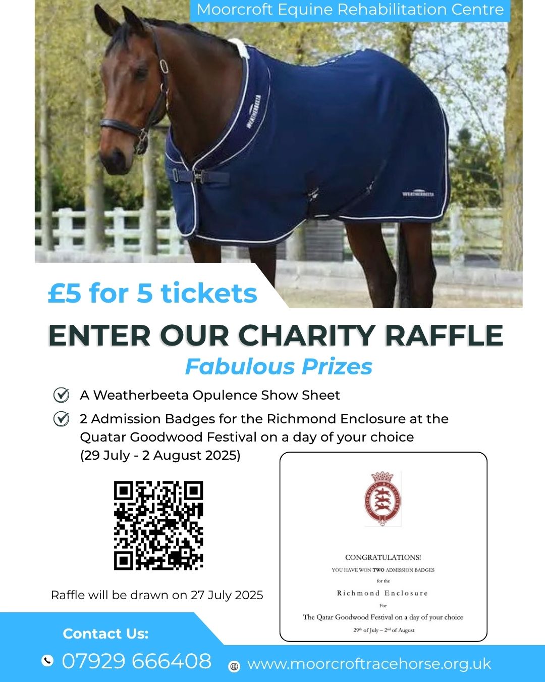 Come and see us on our stand at Hickstead at this year's Agria Royal International Horse Show (23-27 July) to be in with a chance of winning! We will also be available all week to discuss all your equine health and welfare needs.
Buy your tickets online with this link - https://www.tickettailor.com/events/moorcroftracehorse
#EquineHealth #hicksteadshow #showing #horselovers #hicksteadevents #showjumping