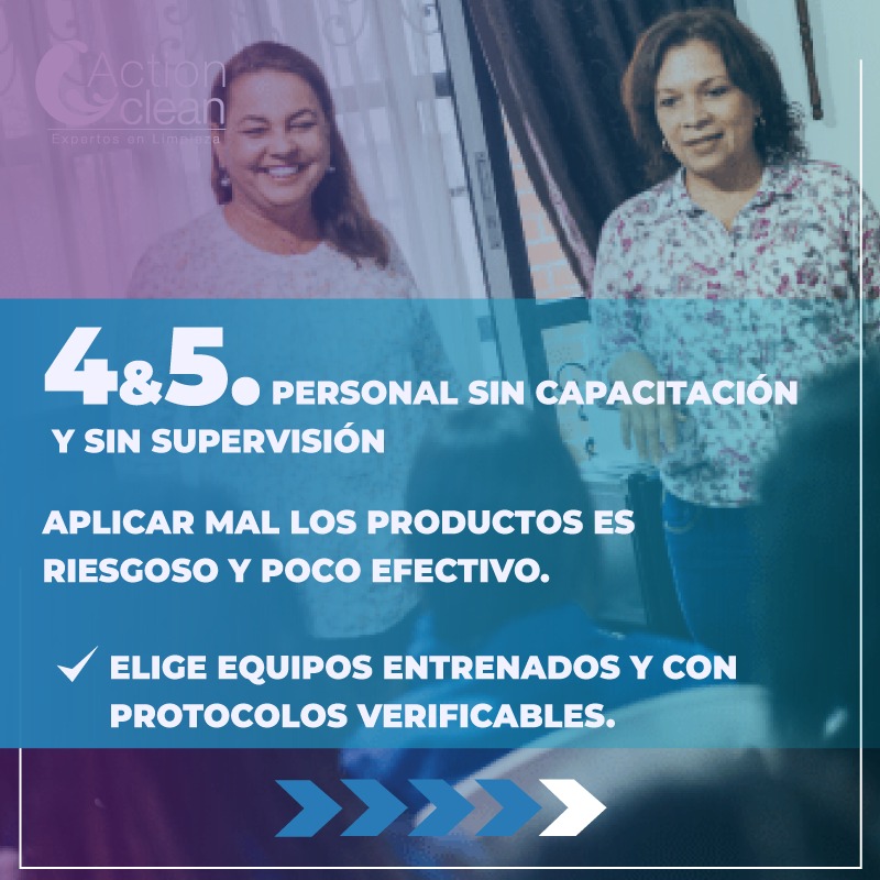 ¿Desinfectas tu espacio, pero no ves resultados?
Puede que estés cometiendo errores que afectan la higiene real de tu empresa.
En Action Clean te contamos los 5 más comunes y cómo evitarlos.
⠀
💼 Oficinas, clínicas, colegios o bodegas: este mensaje es para ti.
⠀
➡️ Desliza y descubre cómo mantener tus espacios realmente protegidos.
#LimpiezaProfesional #DesinfecciónEfectiva #ActionClean #EspaciosSeguros