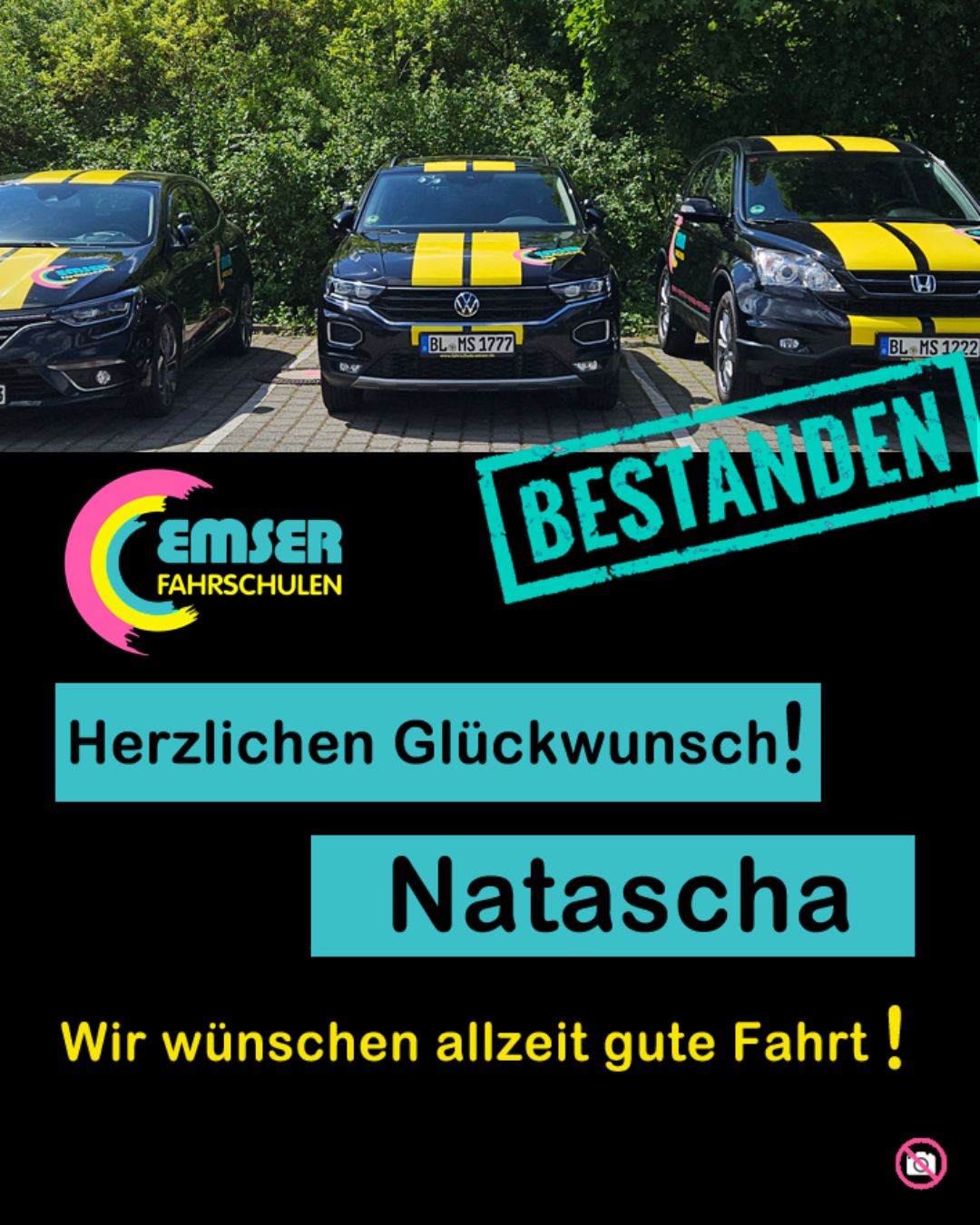 Herzlichen Glückwunsch Natascha zur bestandenen Fahrprüfung ! ???
Wir freuen uns sehr mit dir und wünschen dir viele tolle Fahrten! ?
#fahrschule #emser #albstadt #ebingen #tailfingen #meßstetten #messstetten #winterlingen #strassberg #straßberg #zollernalbkreis