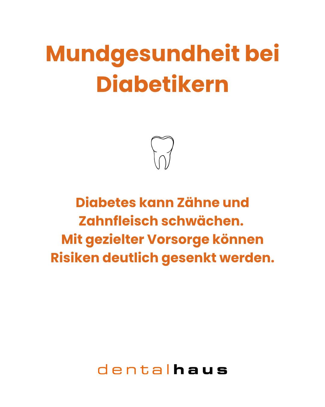 Mundgesundheit bei Diabetes
Welche Auswirkungen Diabetes auf das Zahnfleisch hat und wie Sie vorbeugen
#Diabetes #Mundgesundheit #Zahnfleisch #Parodontitis #Zahngesundheit #DiabetikerTipps #Prophylaxe #Gesundheit #Forchheim #dentalhaus