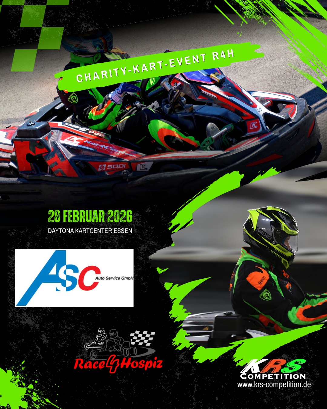 Starke Partner an unserer Seite beim @race4hospiz
Mit der ASC Auto Service GmbH steht KRS Competition beim Race4Hospiz 2026 ein erfahrener und verlässlicher Partner zur Seite.
Als Full-Service-Dienstleister für Großflotten mit Sitz in Neuss bei Düsseldorf steht ASC für maßgeschneiderte Lösungen rund um Fahrzeugausbauten, Ladungssicherung, Fahrzeugbeschriftung sowie effiziente Logistik- und Flottenservices – alles aus einer Hand, präzise organisiert und termingerecht umgesetzt.
Gemeinsam vereinen wir Professionalität, Teamwork und Engagement – auf und neben der Strecke, für den guten Zweck.
© Bild / Plakat: Erik Forker / KRS Competition
#gottfriedschultzdormagen #ascautoservicecenter #blglogistics #BOBAutomobile #karosserieschrickel #Race4Hospiz #teamwork #teamspirit #KRSCompetition #TeamPower #KartingPower #KartingVibes #MotorsportLovers #MotorsportLiebe #karting #sodiworldseries #sws #endurancerace #RacingCommunity #RacingIsLife #RacingCommunity #LetsRace #RaceDay #RacingPassion #endurancerace #Adrenaline