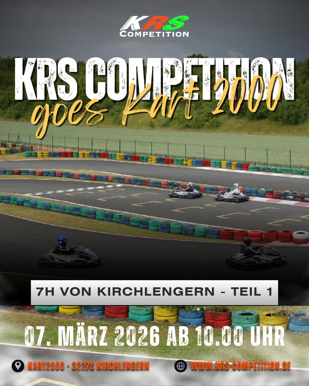 Race Day steht an:
Beim 7h Rennen in Kirchlengern Teil 1 gehen zwei Teams von KRS Competition an den Start und stellen sich 7 Stunden Renndistanz auf der Strecke von KART2000.
Mit mindestens zwei Fahrern pro Team, festem Gewichtsausgleich und echtem Endurance-Feeling wird hier alles abverlangt, was Kart-Racing ausmacht.
Doppelter Einsatz, ein Ziel: maximale Performance über die komplette Distanz.
Seid ihr bereit für 7 Stunden Vollgas mit uns?
© Bild / Plakat: Robin Pilecki /KRS Competition
#gottfriedschultzdormagen #ascautoservicecenter #blglogistics #BOBAutomobile #karosserieschrickel #Race4Hospiz #teamwork #teamspirit #KRSCompetition #TeamPower #KartingPower #KartingVibes #MotorsportLovers #MotorsportLiebe #karting #sodiworldseries #sws #endurancerace #RacingCommunity #RacingIsLife #RacingCommunity #LetsRace #RaceDay #RacingPassion #lkpokale #lkpokale #endurancerace #Adrenaline