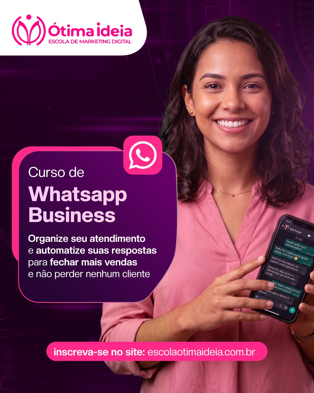 O cliente mandou mensagem e você demorou para responder? Ele já comprou do concorrente. ⏱️ Com o Cur