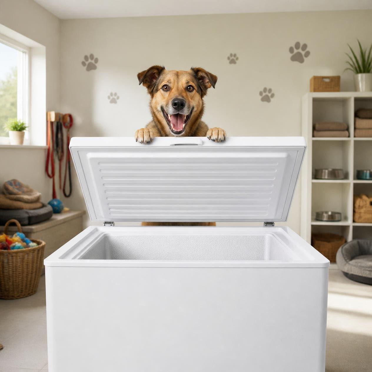 WE ZIJN VOORZIEN!
Heel veel dank voor het meedenken en delen. ❤️
•••••••••••••••••••••••••••••••••••••••••••••••••••••••
Wie heeft er een vrieskist over? 🧊
We zijn op zoek naar een vrieskist voor voeding voor onze dieren. We hebben naast de gewone brokken en het natvoer namelijk de mogelijkheid gekregen om onze dieren een kwalitatief heel mooi voer te geven. Alleen… dat voer moet wel in de diepvries bewaard worden.
En daar zit nu precies het probleem. 😉 We hebben maar een heel klein vriezertje en daar past simpelweg niet zoveel in. Om voldoende voorraad te kunnen bewaren, zouden we daarom heel graag een grotere vrieskist hebben. Zo eentje met een deksel aan de bovenkant.
Misschien staat er bij iemand nog zo’n vrieskist ongebruikt in de schuur, garage of bijkeuken? Hij hoeft zeker niet nieuw te zijn, maar we vinden het wel belangrijk dat hij netjes en schoon is. Er komt tenslotte voeding voor onze dieren in terecht.
Dus… heb je er eentje over waar je eigenlijk niets meer mee doet? Dan zouden wij er ontzettend blij mee zijn! 🐾❤️
Stuur ons een PB’tje, mailtje of bel even met het asiel.
Alvast heel erg bedankt voor het meedenken!
#vrieskist #diepvries #diervoeding #dierenasiel #bommelerwaard