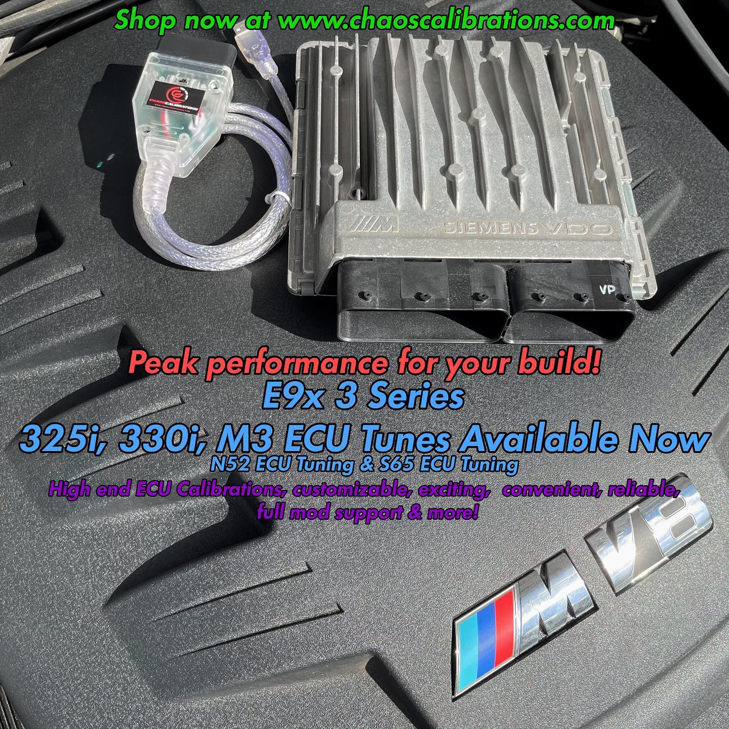 ?E9X N52 & S65 ECU Tuning!?
Quality ecu tuning for your E9x 325, 330 and M3 from the comfort of your own garage!
❗️Get your tune now at www.chaoscalibrations.com❗️
———————————————————————————————
?Don’t hesitate, DM us or visit our website.
⭕️www.chaoscalibrations.com⭕️
?DM for inquires?
✅Forced Induction and Performance Tuning packages available!
✅Naturally Aspirated, Turbocharged, Supercharged, Nitrous!
✅High Quality INPA K+DCAN Cables! The Chaos K+DCAN Cable!
✅Our own Windows Software and Mobile App!
❗️E36, E39, E46, E60, E8x, E9x. 3 Series, 5 Series. Z3/Z4, X3/X5, M3/M5/M6
❗️MS41
❗️MS42
❗️MS43
❗️MS45
❗️ME7.2
❗️MSS54/MSS52
❗️MSS6x
❗️MSV70
#e90post #e9xm3 #e90gang #s65b40 #n52 #n52b30 #e92 #e9x #e90lci #exhaustgang #2step #2steppin #antilag #e92m3 #e90m3 #chaoscalibrations