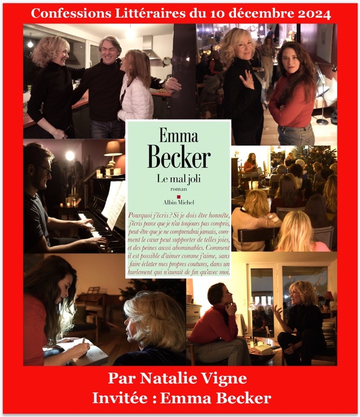 RETOUR SUR LES CONFESSIONS LITTÉRAIRES DU MARDI 10 DÉCEMBRE 2024 AUTOUR D'EMMA BECKER LE MAL JOLI (ALBIN MICHEL)
#lessoireeslitterairesdenatalie #confidenceslitteraires #salonlitteraire #litterature #litteratureetmusique #natalieinthemoodforbooks #natalievigne #confessionslittéraires #emmabecker #albinmichel