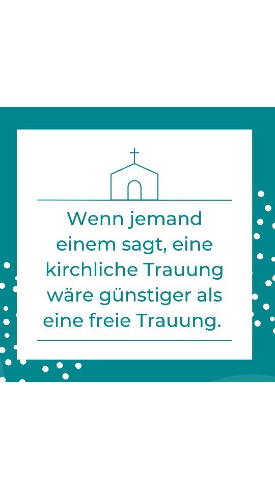 *Freie Trauung = teurer als eine kirchliche?*
Kurz gegoogelt: die Kirchensteuer pro Jahr und Paar sind im Schnitt 600€. Ich erspare euch die Summe aufs Leben berechnet und sage nur: eine freie Trauung ist DEUTLICH günstiger als diese Summe.
#preis #price #zukunft #deutschland #preise #leistung #kirche #kirchensteuer #vergleich #preisleistung #google #teuer #freietrauung #meme