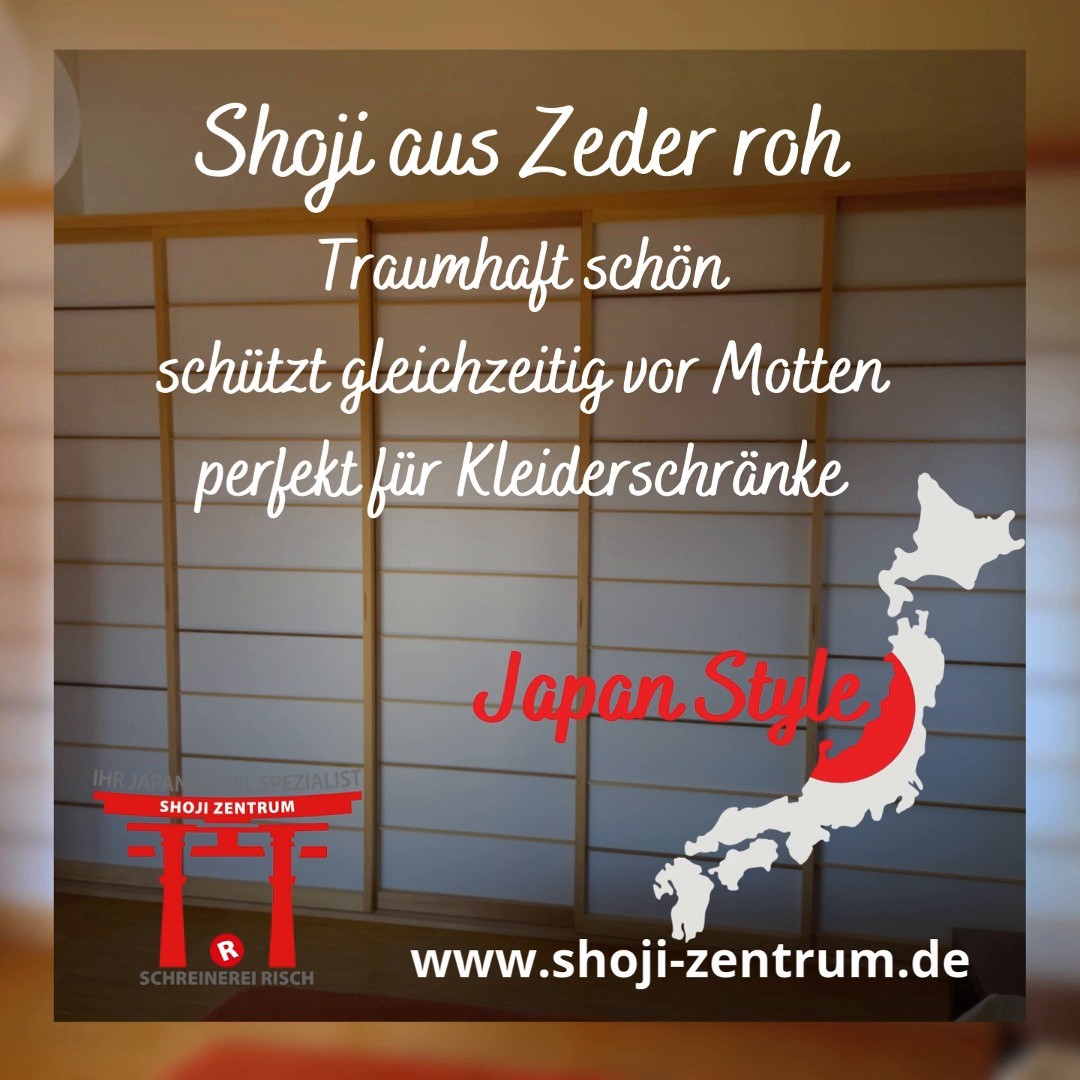 Ein Shoji aus Zeder roh bietet neben dem optischen Effekt auch gleichzeitig Schutz vor Motten. Perfekt also für Kommoden und Shoji Schränke.
Wir beraten Sie gerne!
www.shoji-zentrum.de
#shoji #shojizentrum #schiebetür #japanischemoebel #risch #schreinereirisch #japaneinrichtung
#japanischerschrank #shojitrenntüren #shojischiebetuer #kaldorf #japanzentrum #mottenschutz #zeder_roh #kleiderschrank