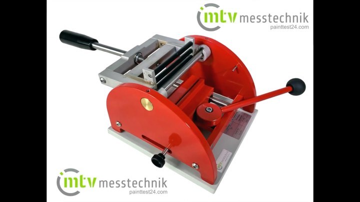 Dornbiegeprüfer Modell DB 3000 von mtv messtechnik
zur Dornbiegeprüfung / Biegeprüfung nach ISO 1519.
Hier kaufen: http://tiny.cc/Mandrel-Bend-Tester
Zur präzisen Bestimmung der Elastizität und
Widerstandsfähigkeit von Beschichtungen.