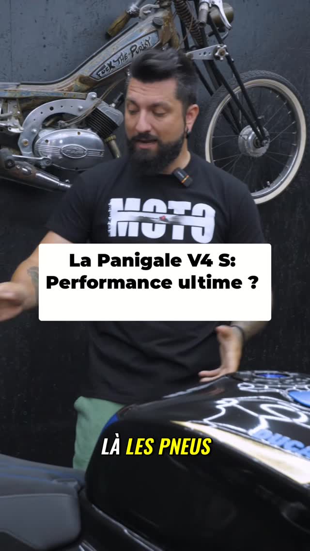 Les pneus Supercorsa, le top pour la route et le circuit. La moto gère ta puissance en courbe pour éviter la chute., l'électronique au service du motard. #moto #Ducati #panigale #V4S #supercorsa