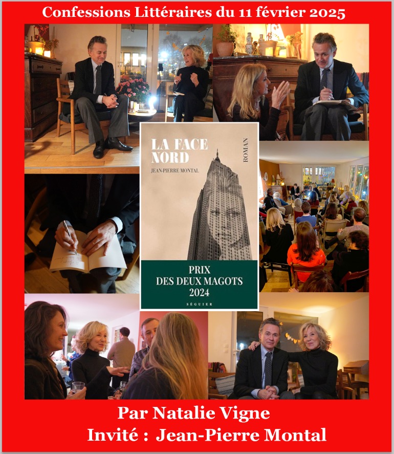 RETOUR SUR LES CONFESSIONS LITTÉRAIRES DU MARDI 11 FÉVRIER 2025 : JEAN-PIERRE MONTAL,LA FACE NORD (SEGUIER) .
#lessoireeslitterairesdenatalie #confidenceslitteraires #salonlitteraire #litterature #litteratureetmusique #natalieinthemoodforbooks #natalievigne #confessionslittéraires #jeanpierremontal #seguier #lafacenord #leurchamade #cinema #edition #musique