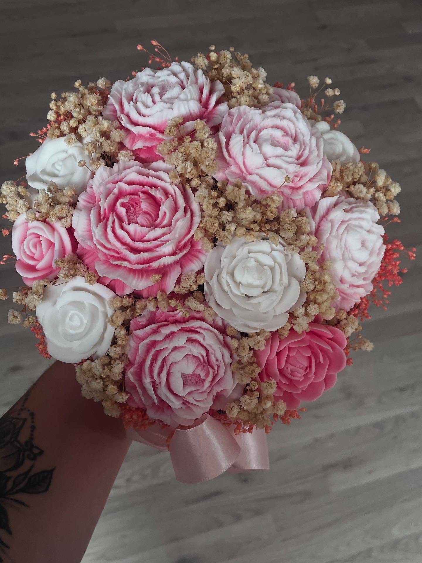 Novinka 🌸🌺🌷voňavý mýdlový box ❤️#rucnipráce #mydlova_kytica #box #dárek #darekpro