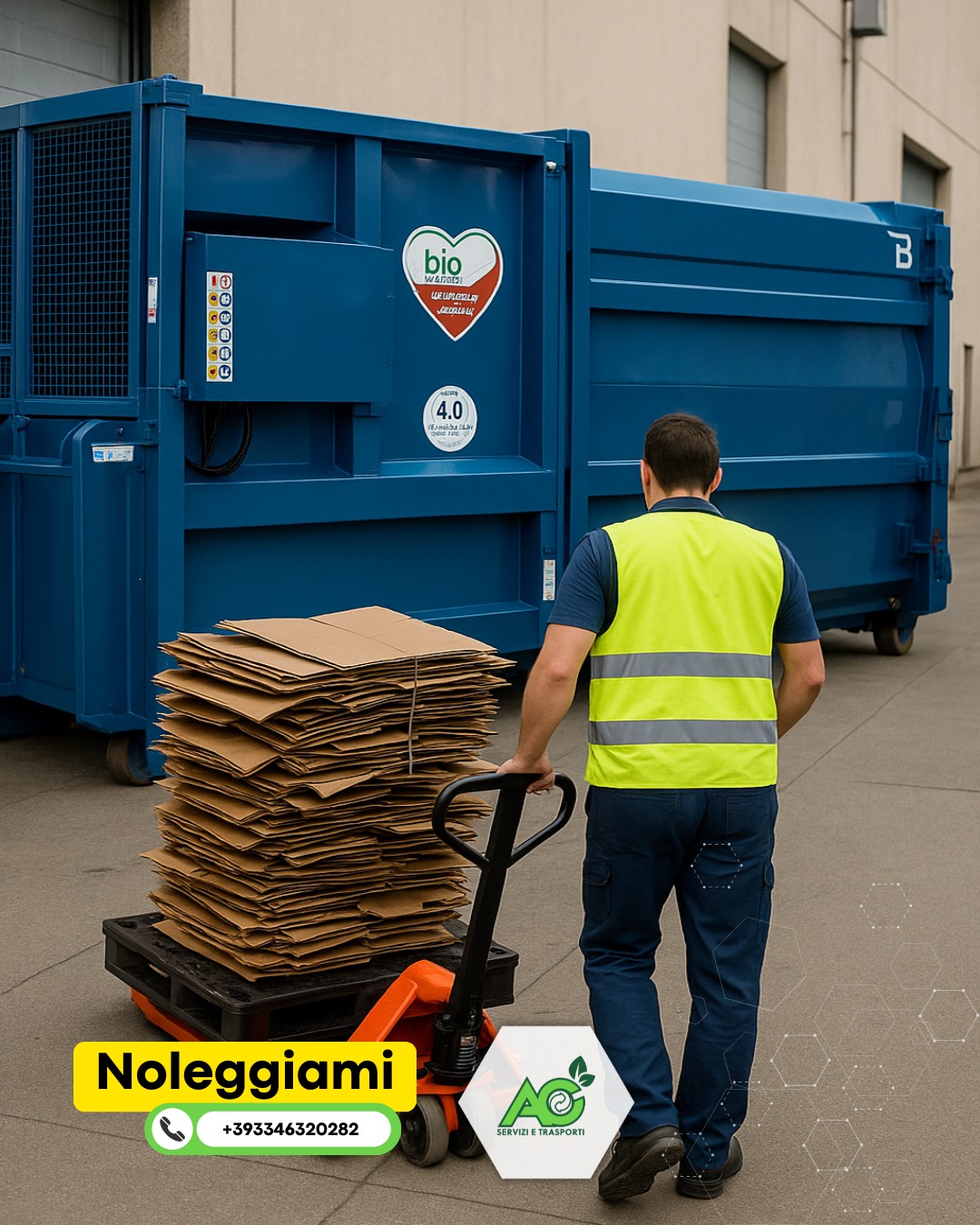 ♻️ Ottimizza la tua logistica con un eco-compattatore per cartoni!
Riduci il volume degli imballaggi, mantieni ordine nei magazzini e contribuisci attivamente alla sostenibilità ambientale. Un piccolo gesto che fa una grande differenza per l’ambiente… e per la tua azienda.
? Se cerchi una soluzione pratica, veloce e conveniente ? rivolgiti a noi di AC Servizi e Trasporti: offriamo noleggio di eco-compattatori personalizzati per ogni esigenza logistica.
?Contattaci: 0240701429 - wa.me/393346350282 - m.me/acservizietrasporti - @acservizietrasporti
#LogisticaSostenibile #EcoCompattatore #RicicloCartone #ACServiziETrasporti #GreenLogistics #NoleggioEcoCompattatore #RisparmioEDefficienza
