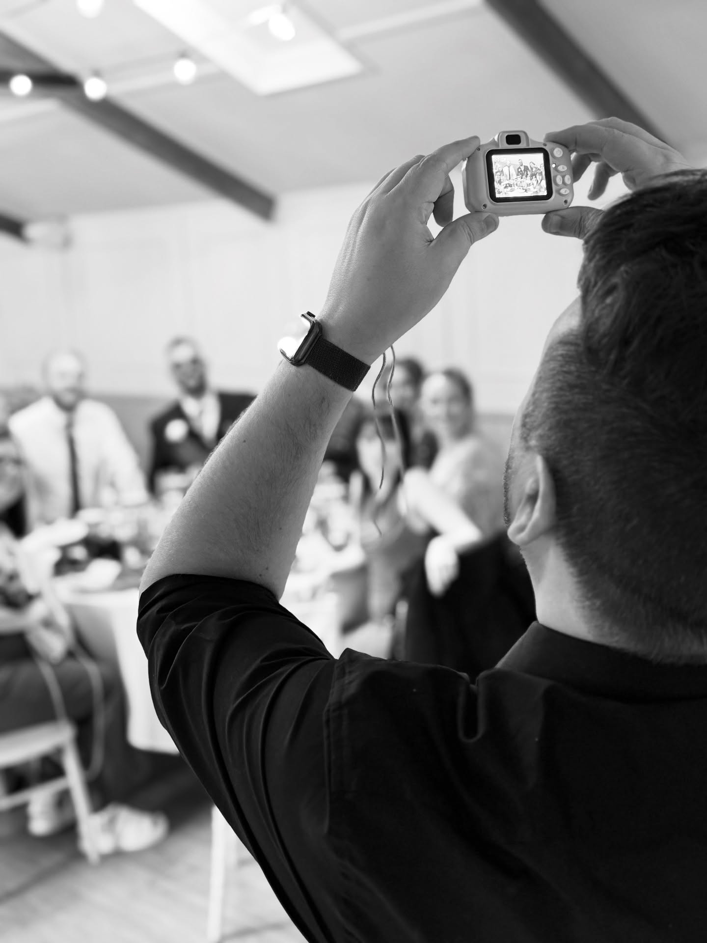 Capturing the moments you want to remember. I love being behind the camera getting snippets of wedding guests having fun. ?
These little camera’s were placed on each table at the wedding breakfast, with a list of photos for guests to get. A bit of fun for guests and the couple to look back on all the photos from their guest’s perspective after the big day.