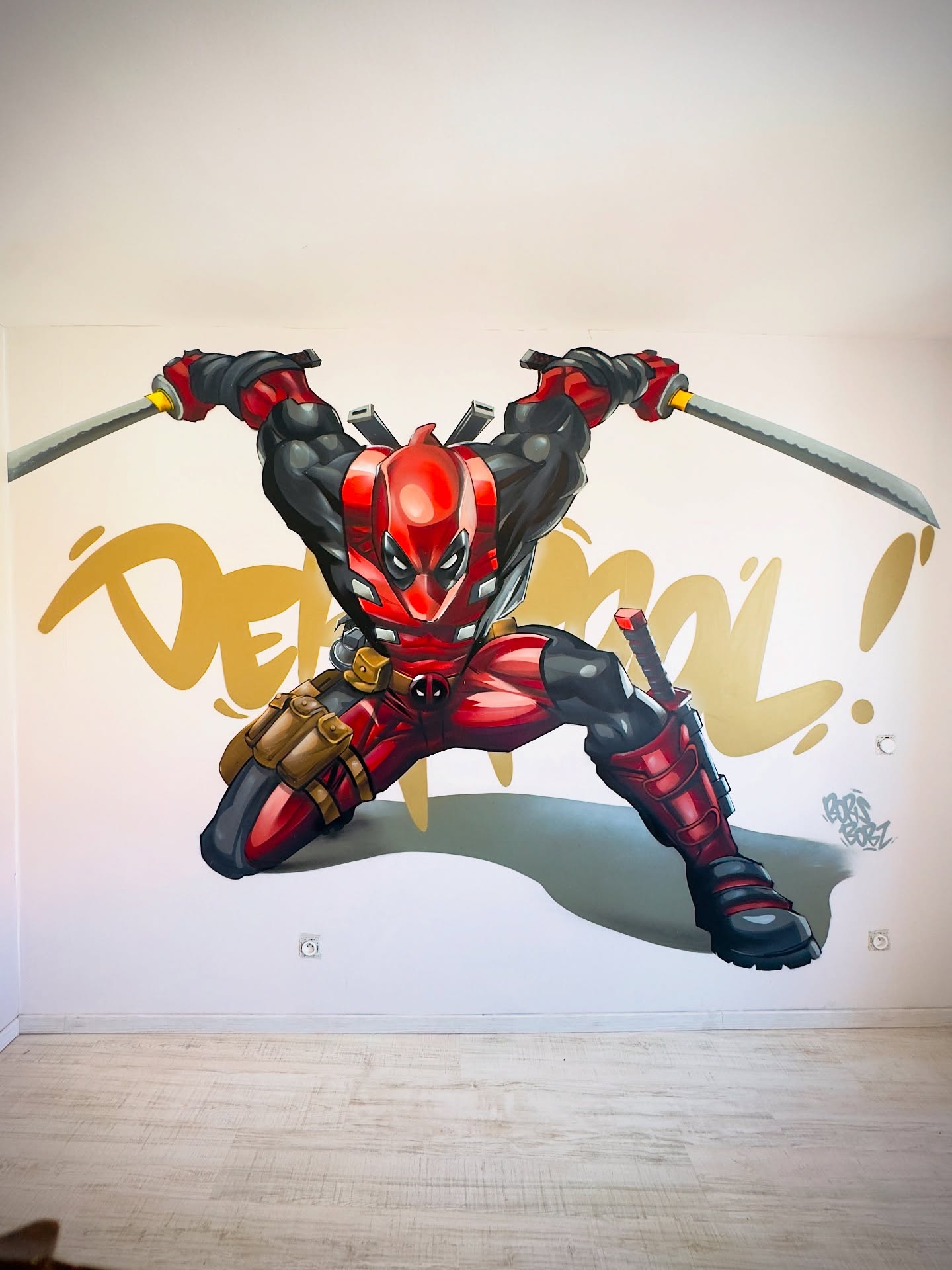 « DEADPOOL »
Une de mes dernières réalisations ;) j’aime bien peindre ce genre de personnage rempli de détails ! Bravo à Rob Liefeld et Fabian Nicieza qui l’ont imaginé :) !
@deadpool #deadpool #spraypainting #illustration #graffitart #red #art #créateurdecréatures
