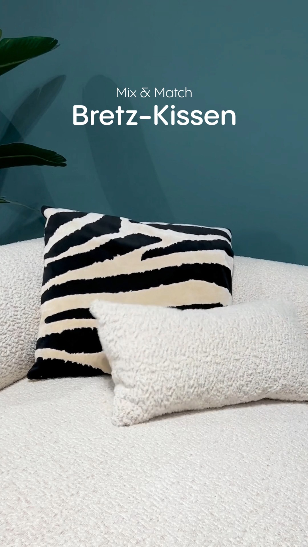 Mix & Match: Unsere Bretz-Designkissen setzen Akzente und verleihen deinem Sofa den ganz persönliche...