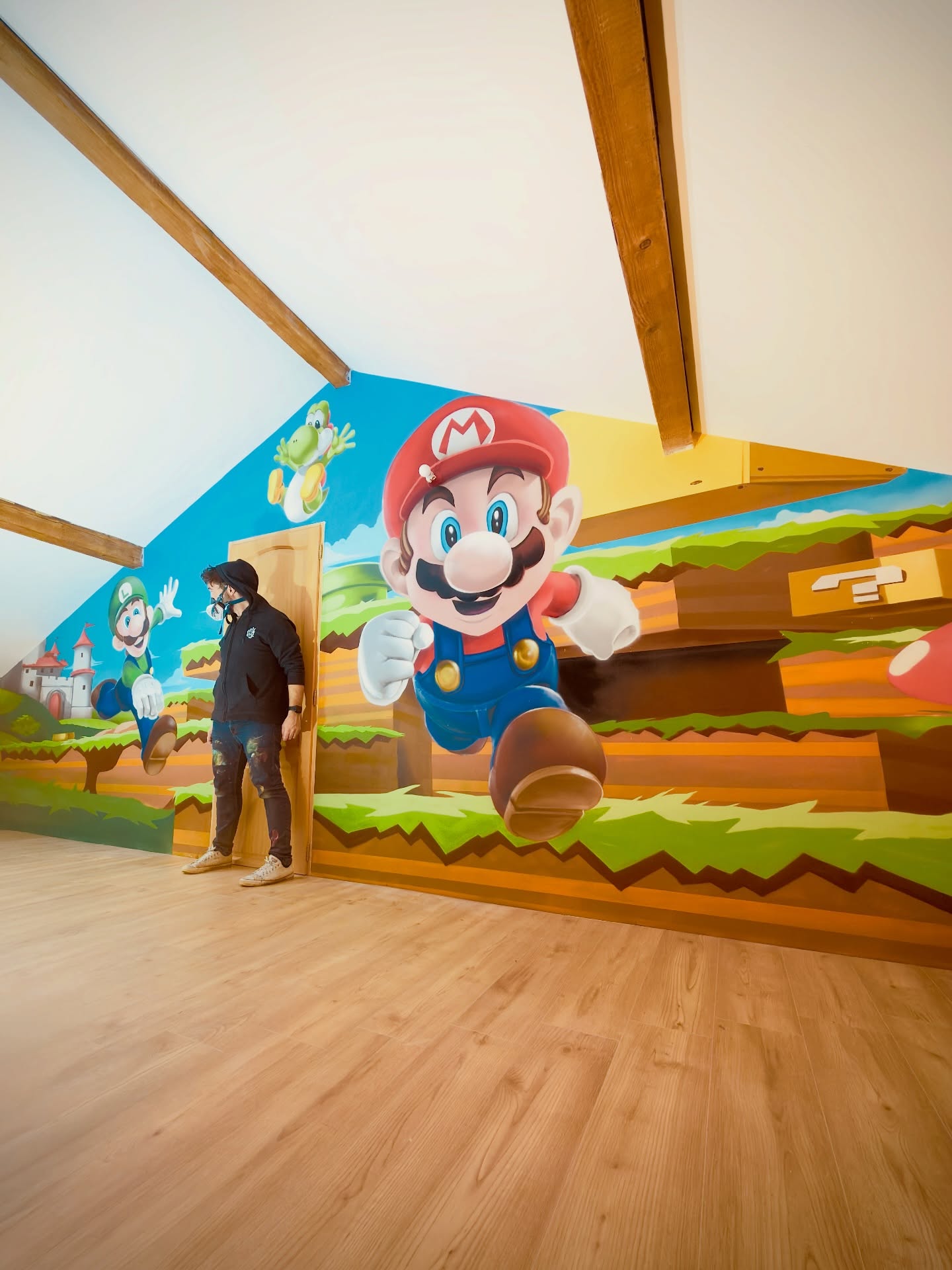 « MARIOWORLD »
Salut les amigos, cette semaine j’ai réalisé cette jolie fresque, l’univers de Mario est super coloré et c’est un régale de peindre ce style de projet ? !
Bon dimanche à tous ! ?
#spraypainting #aerosolart #mario #luigi #yoshi