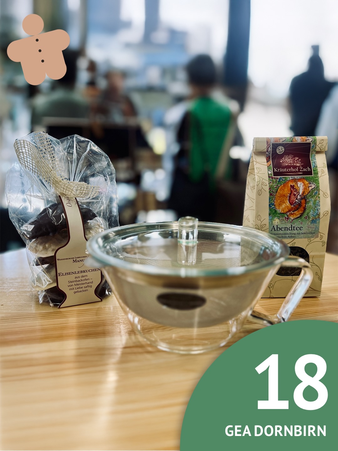 Wärmende Genussmomente! 🍵❤️
Hinter dem 18. Türchen steckt eine Teekanne von Trendglas, Tee vom Kräuterhof Zach und Lebkuchen von der Weissenburger Lebkuchenmanufaktur, geschenkt von @gea_dornbirn !
Einfach folgen, kommentieren und gewinnen! 🍀
Viel Erfolg