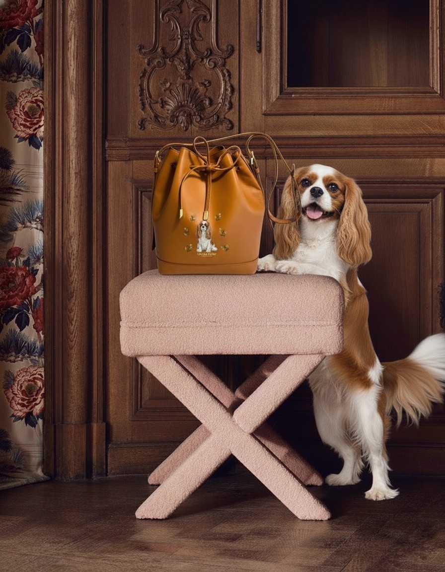Meet your caramel dream, personalized with your beloved pet ❤️✨?✨?✨? Our Sacchette Bag in luxurious caramel leather is chic, elegant, with a wink of cuteness. It’s your canvas to embroider the furry companion you carry in your heart. This is more than a bag, it’s soulful, meaningful, silent luxury ?↔️?❤️?✨? And that, too, is luxury, always making you smile.