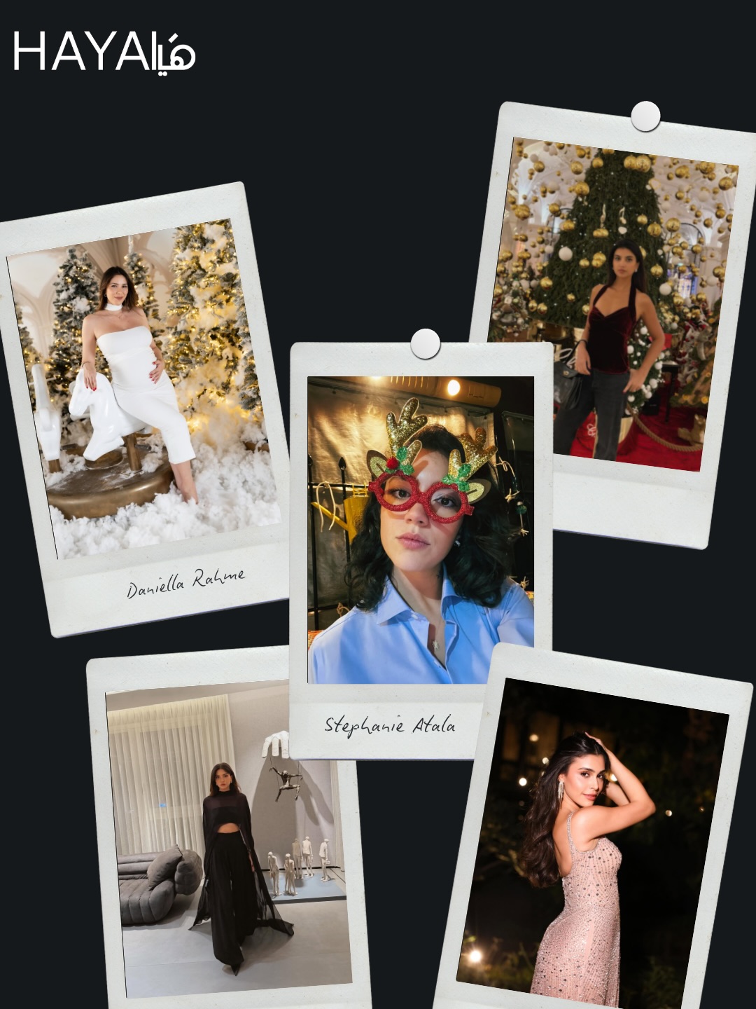 𝐂𝐞𝐥𝐞𝐛𝐫𝐢𝐭𝐢𝐞𝐬’ 𝐇𝐨𝐥𝐢𝐝𝐚𝐲 𝐋𝐨𝐨𝐤𝐬 𝐑𝐞𝐜𝐚𝐩!
من إطلالة نجمة غلافنا الاحتفالية، ستيفاني عطالله في لبنان، مروراً بالأجواء الشتوية مع علا فرحات في موناكو، وصولاً إلى دانيلا رحمة في أستراليا… اسحبي لاكتشاف المزيد من الإطلالات.