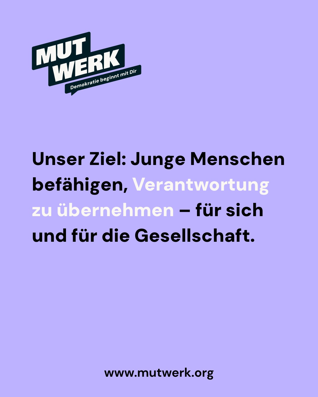🎉Breaking news 🎉: Wir verfolgen eine neue Mission – mit Mut, Herz und einem klaren Ziel.
Aus Bidigi wird Mutwerk.
Was neu ist: ein Fokus auf emotionale Kompetenz, Resilienz und Selbstwirksamkeit.
Was bleibt: unser Engagement für inklusive Demokratiebildung.
Mutwerk verbindet emotionale Stärke mit gesellschaftlicher Verantwortung.
Denn wir glauben: Demokratie beginnt, wenn junge Menschen sich selbst und andere verstehen und den Mut haben, aufeinander zuzugehen.
👉 Erfahrt hier mehr über unseren neuen Weg: mutwerk.org
#Partizipation #Inklusion #BildungFürAlle #Solidarität #Resilienz #Selbstwirksamkeit #Mutwerk #NeuerNameNeuerMut #DemokratieBeginntBeiDir #SozialeInnovation #BildungFürDemokratie #Stiftungsförderung #GemeinsamStark #socent