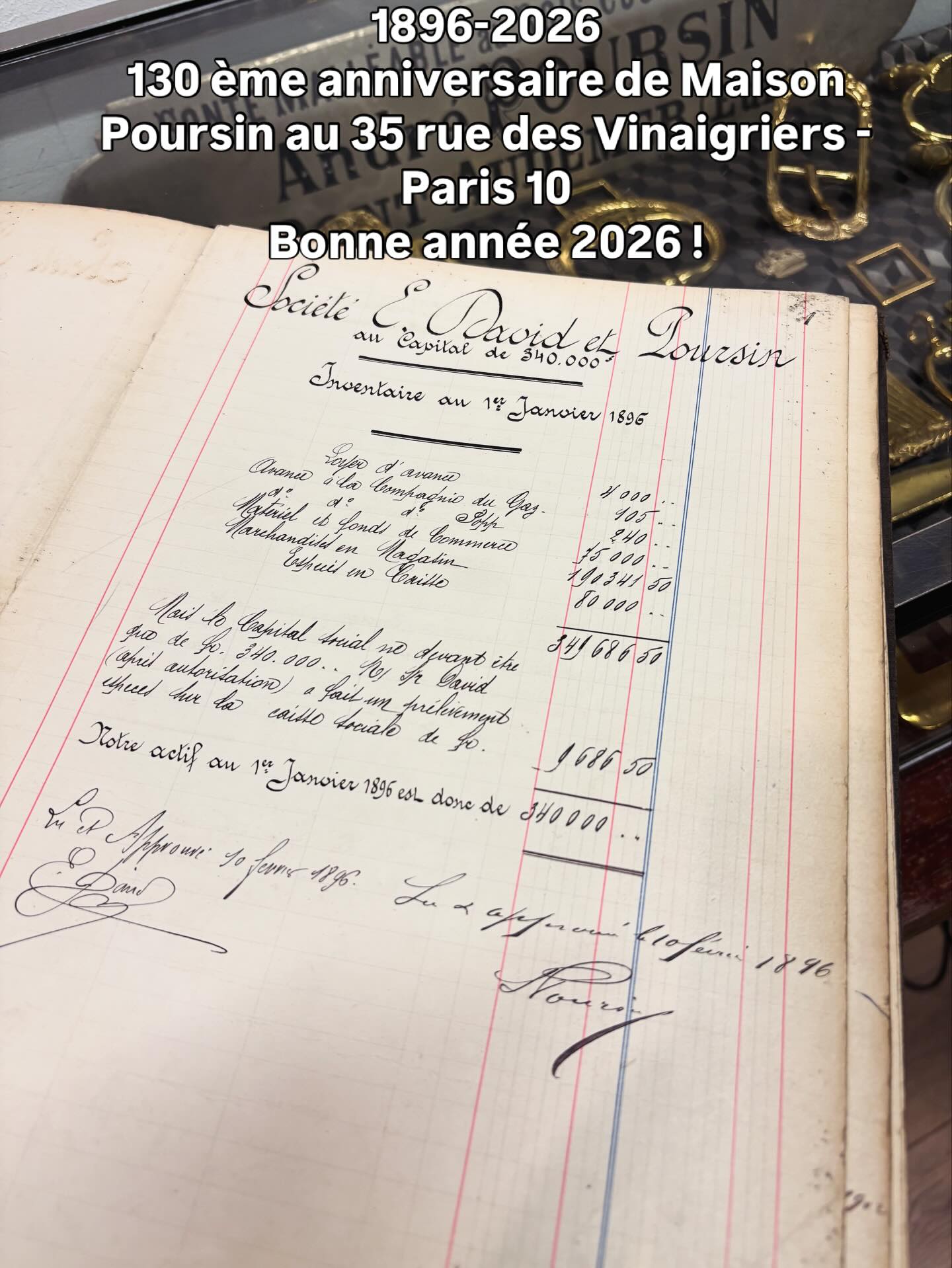 1896-2026 : 130 ans au 35 rue des Vinaigriers à Paris 10ème ! Longévité et authenticité à tous pour 2026!