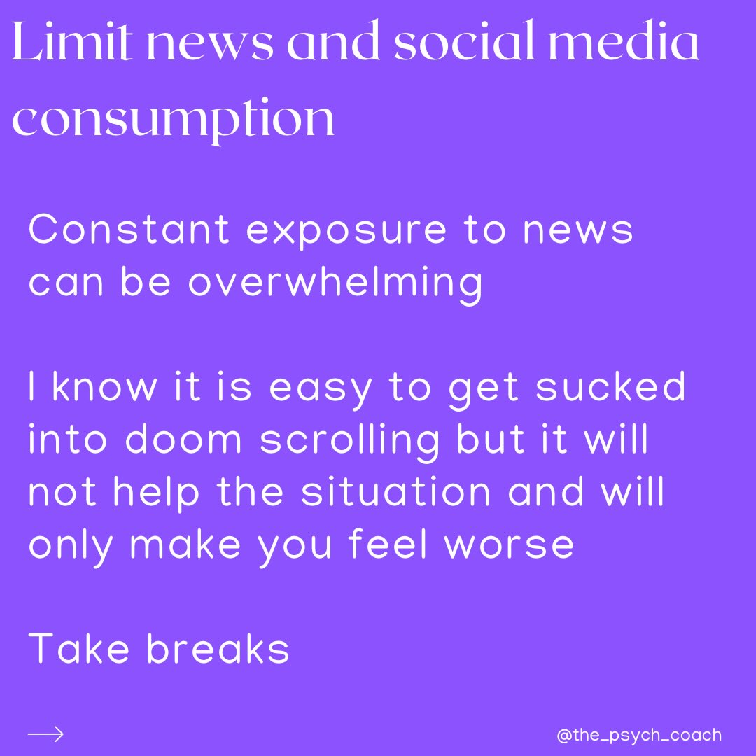Taking care of yourself when the world is a sh*tshow.
Yes, I said it, I used the word sh**tshow. It seemed the most appropriate term.
So why are we collectively feeling this way?
Many of us are grieving how we thought the world operated.
We are grieving for people we’ve never met as we watch their lives be taken or destroyed.
We are in shock, disbelief & fear.
We are fed up of fake stories & misinformation shaping society.
We are in fear for our home & worrying about climate disaster.
We are distraught at the suffering taking place in front of us.
Many of us are feeling guilty, thinking we’re not doing enough which is coupled with anger at our leaders.
All of this is valid & I’m feeling all of it too. But it gets overwhelming, doesn’t it?
Maybe you often find yourself crying or suffering from anxiety. Maybe you feel you’re becoming depressed & that you can’t find joy in things anymore.
So what can we do? Well, I wish I had a definitive answer that could fix all of it but I don’t. I can, however, offer you some tips to help your wellbeing:
1.Limit media consumption:I know it’s important to stay informed, but constant exposure to news can be overwhelming. Take breaks when needed.
2.Social media:You really need to limit your consumption. I know it is easy to get sucked into doom scrolling but it will not help the situation & will only make you feel worse.
3.Stay connected:Sharing your feelings with friends or family or indeed engaging with like-minded activists, advocates or community groups can help.
4.Focus on what you can control:I know this one is easier said than done but while you can’t control the world, you can try to control your actions & responses. Focus on what you can do.
5.Engage in self-care:Try to make time for activities that bring you joy & relaxation.
6.Talk to a professional: It doesn’t have to be me but share your feelings with a professional, particularly if they are overwhelming.
Your feelings are valid & life is tough right now.
Take of yourself because you matter.
#psychotherapist #selfcare