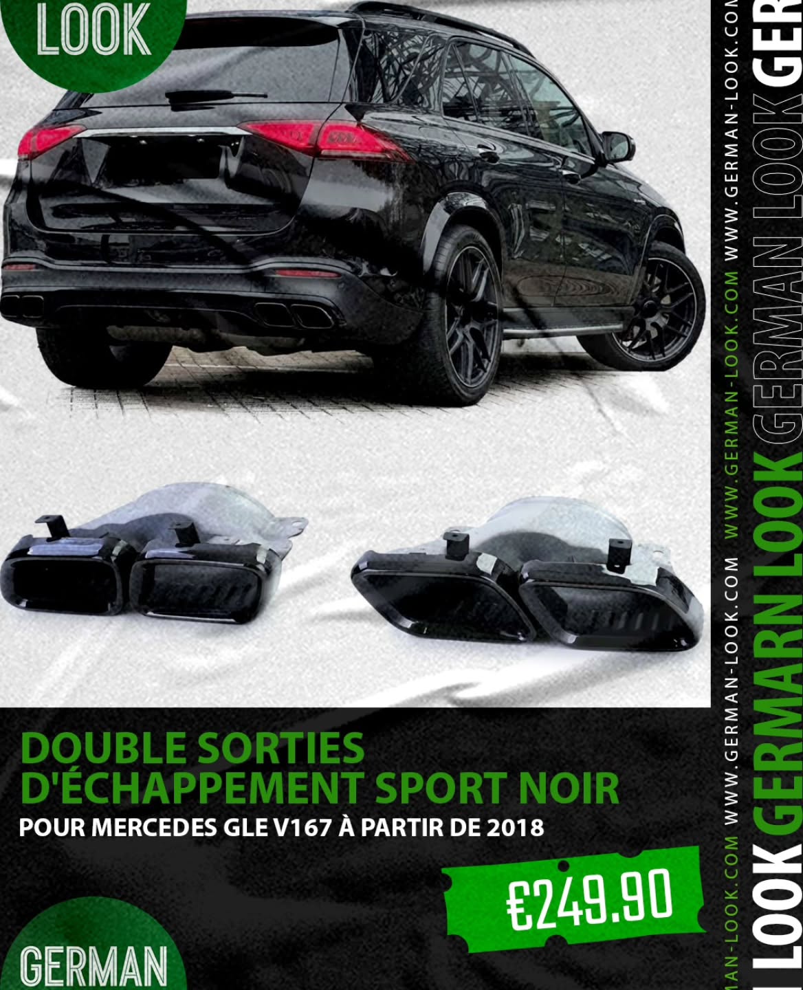 ??
? Un détail qui change tout sur votre Mercedes GLE
Les doubles sorties d’échappement sport noir apportent une finition plus agressive, plus moderne et résolument premium.
Look musclé, noir brillant, intégration parfaite — le style German Look dans sa forme la plus pure. ??
? Compatible : Mercedes GLE V167 (à partir de 2018)
⚙️ Finition sport noir
?️ Montage simple et précis
? Expédition rapide
? Disponible sur : www.german-look.com
? Parce que l’arrière compte autant que la puissance.
#MercedesGLE #GermanLook #ExhaustTips #StyleAuto #SUVPerformance ???
----
??
? O detalhe que muda tudo no teu Mercedes GLE
As duplas saídas de escape sport em preto dão um visual mais agressivo, moderno e claramente premium.
Look musculado, preto brilhante, encaixe perfeito — German Look no seu estado mais puro. ??
? Compatível com: Mercedes GLE V167 (desde 2018)
⚙️ Acabamento sport em preto
?️ Montagem simples e precisa
? Envio rápido
? Disponível em: www.german-look.com
? Porque a traseira também fala de performance.
???