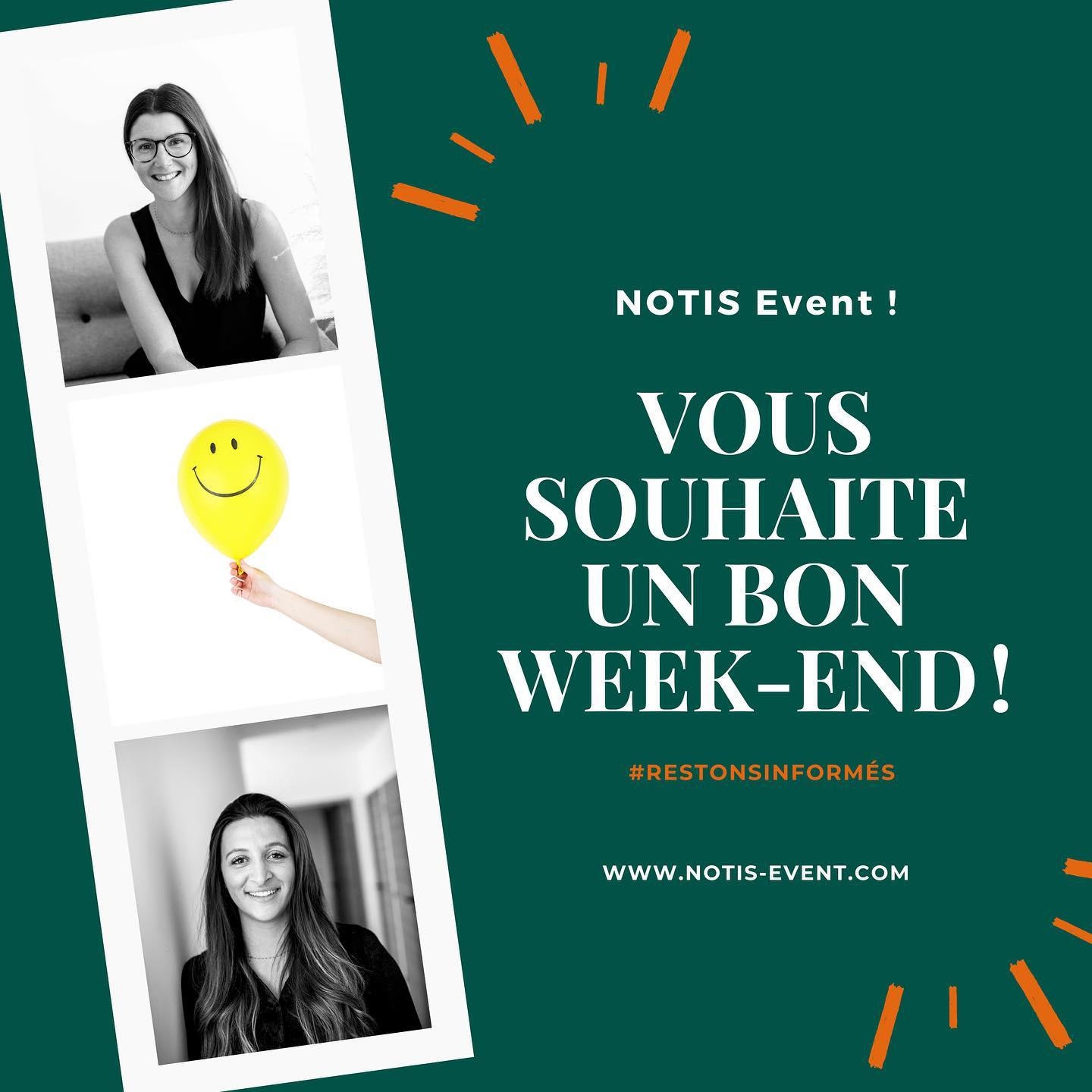 ☀️ ? #notisevent #agenceevenementielle #evenementiel #event #evenement #professionnel #restonsinformés #weekend #picoftheday