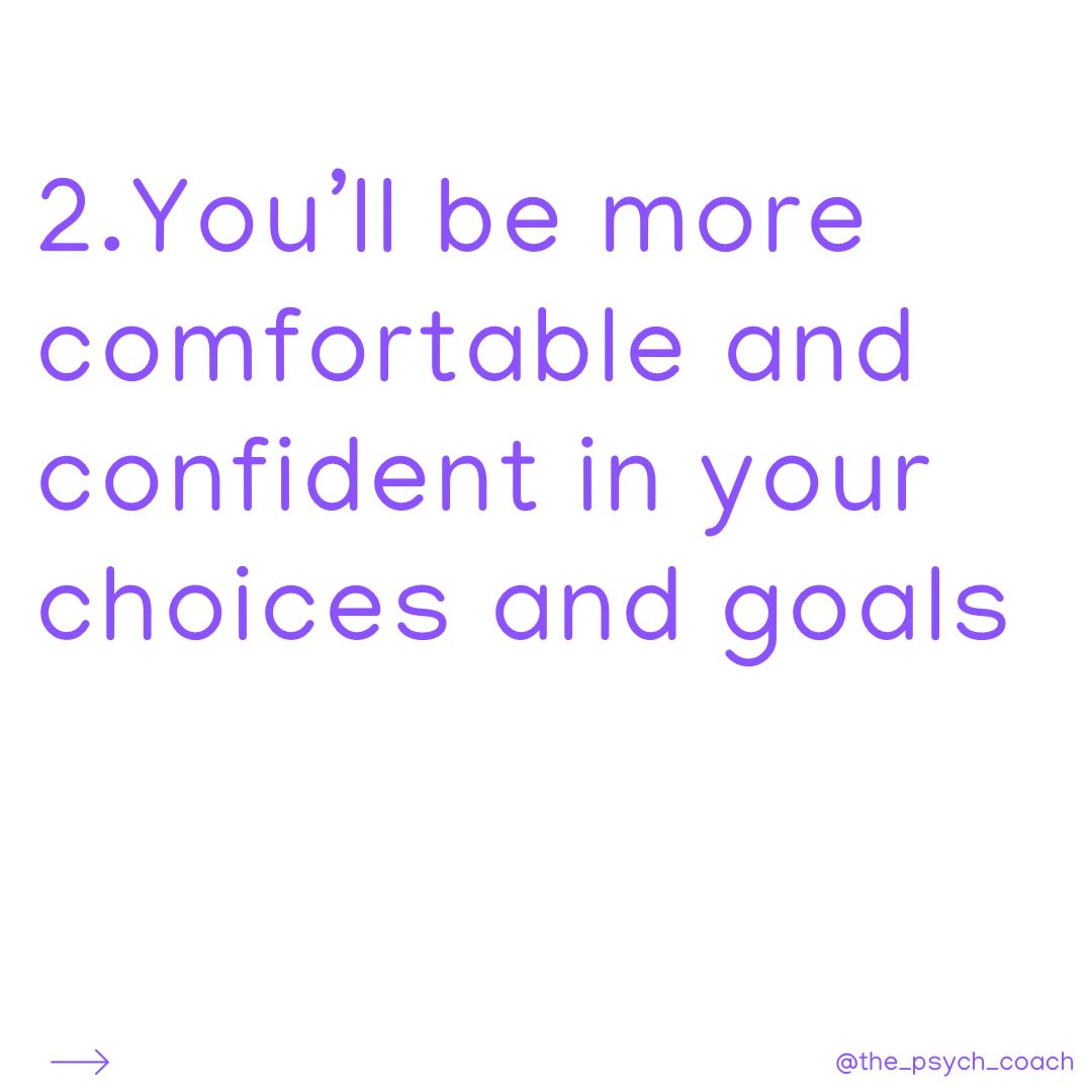 What can you expect to 𝘧𝘦𝘦𝘭 from engaging in Psychotherapeutic Coaching?
1. You will have better boundaries 💫
2. You’ll be more comfortable and confident in your choices and goals 💫
3. You will start to find more joy in your life 💫
4. You won’t be consumed by stress, anxiety, emotional pain etc. 💫
5. You will be able to identify your triggers and manage your reactions to them 💫
Engaging in therapy is a commitment and you deserve to get the best out of it. That’s why I created Psychotherapeutic Coaching – 𝘢 𝘣𝘭𝘦𝘯𝘥 𝘰𝘧 𝘵𝘩𝘦𝘳𝘢𝘱𝘺 𝘢𝘯𝘥 𝘤𝘰𝘢𝘤𝘩𝘪𝘯𝘨.
My service means that you will get the most out of each session and work towards the greatest 𝘵𝘳𝘢𝘯𝘴𝘧𝘰𝘳𝘮𝘢𝘵𝘪𝘷𝘦 𝘤𝘩𝘢𝘯𝘨𝘦.
If you would like to learn more about how we can work together you can book a free consultation from the link in my bio.
#transformation #healingjourney #selfdevelopment #psychotherapy
