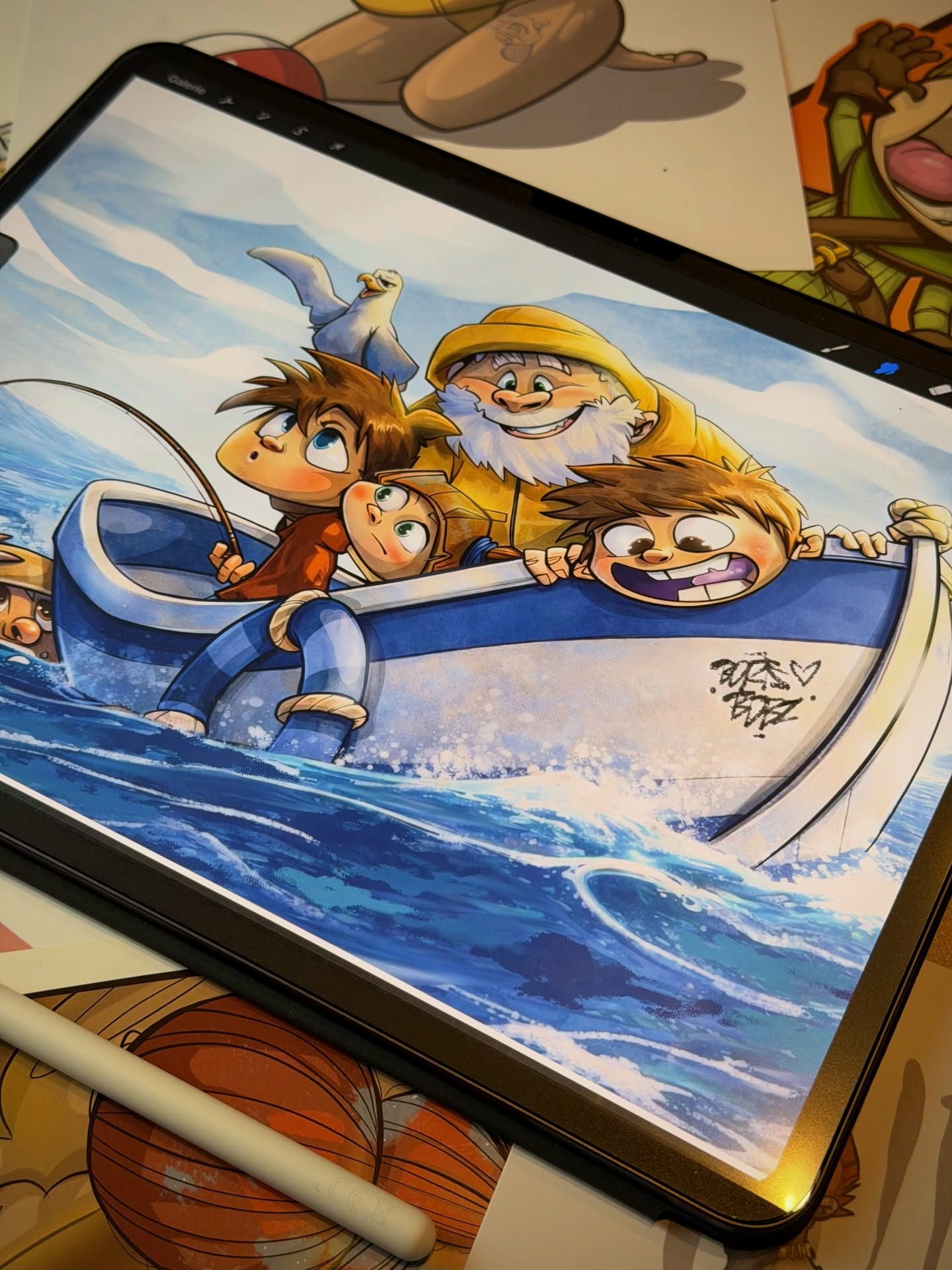 « LES FLOTS BLEUS »
Salut les amigos, en attendant vos nouveaux projets je crée de nouvelles illustrations, dites moi si vous aimez ce genre de dessin :)
Un projet de fresque ou de tableau personnalisé ? Contactez-moi :)
#illustration #streetart_addiction #charactermeetandgreet #illustration #procreate