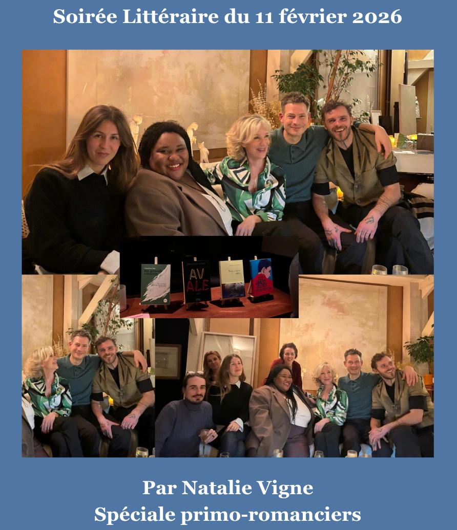 RETOUR SUR LA SOIRÉE DU 11 FÉVRIER SPÉCIALE PRIMO-ROMANCIERS EN COMPAGNIE DE LEURS ÉDITEURS .
Immense merci aux quatre merveilleux écrivains porteurs d’une voix singulière et sensible, d’un verbe haut et fort , pour leur générosité ,leur talent et leur confiance.
Merci à Marie Chiabrero @editionsgrasset ,Séphora Pondi @editionsgrasset ,Victor Dekyvere @victordekyvere @editionsrivages @marie_wod ,Claudius Pan @latribu_editions
Merci aux éditeurs Julia Pavlovitch (La Tribu), Pierre Marliére (Grasset ) pour leur présence et leur participation féconde .Merci à vous toutes et tous pour votre fidélité et votre curiosité.
Merci à Patricia Orebi @patriciaorebi
Merci à Thom Poirier au piano @thom_nuatea particulièrement virtuose en cette occasion .
Merci à Guillaume Huret @guillaume_huret_rejoice .
#lessoireeslitterairesdenatalie #confidenceslitteraires #salonlitteraire #litterature #litteratureetmusique