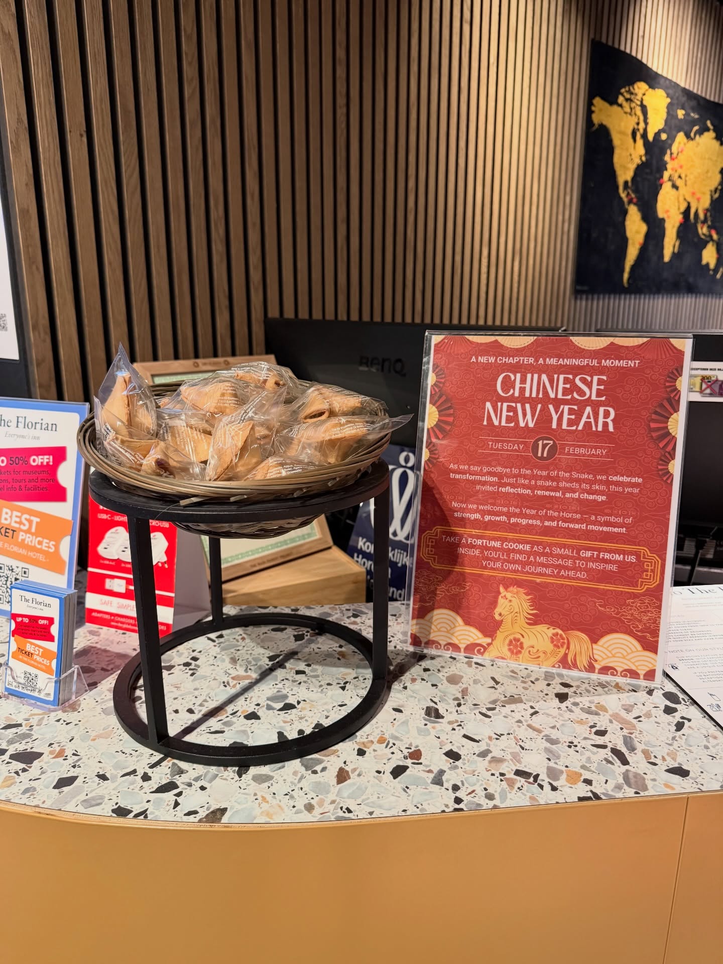 Until 17 February, we’re celebrating the magic of Chinese New Year at The Florian ?✨
As we say goodbye to the Year of the Snake ?, we celebrate transformation.
Just like a snake sheds its skin, this past year invited reflection, renewal, and meaningful change. A moment to grow, to evolve, and to step into something new.
Now, we proudly welcome the Year of the Horse ? a symbol of strength, freedom, progress, and forward movement. A year to chase goals with confidence, move boldly toward new horizons, and embrace the journey ahead.
To celebrate this new chapter, we have a little surprise for our guests ?
A fortune cookie waiting just for you — with a message inside to inspire your own path forward.
Ask for yours during check-in and let the year begin with a touch of magic ✨#ChineseNewYear #YearOfTheHorse #TheFlorianHotel #LunarNewYear #Fortune