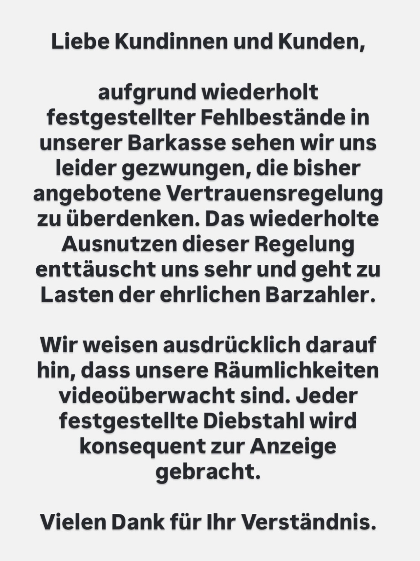 #vertrauensmissbrauch #ladendiebstahl #todtnauberg #vertrauenskasse #bergladentodtnauberg