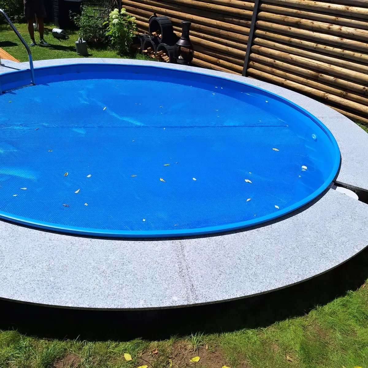 Poolabdeckung in Granit Petra Selgadas 🏊♂️