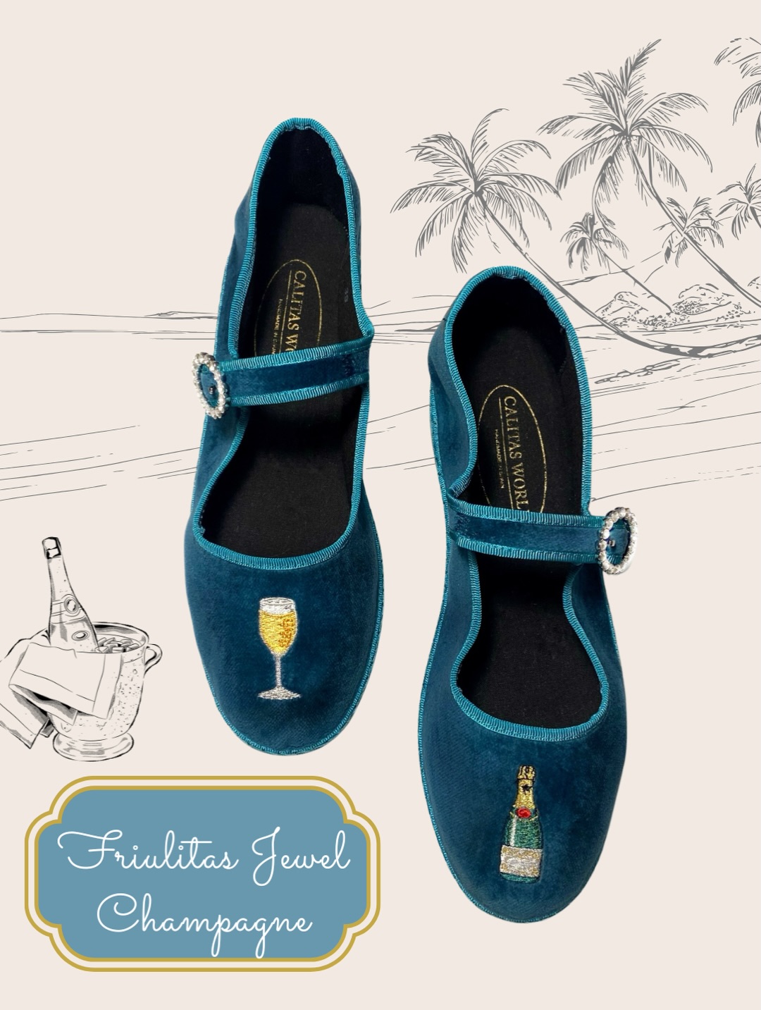 Blue velvet Friulitas ✨
because every season deserves a little celebration ??
Meet our Friulitas Jewel Champagne ?
crafted in the softest blue velvet ? and embroidered with a tiny champagne bottle and glass ??
a delicate wink to life’s beautiful moments ✨❤️
January may still feel wrapped in layers ?
but May is already calling ☀️
longer days, lighter looks, open windows, spontaneous lunches
and golden afternoons that turn into early evenings ?️✨
And these Friulitas
they belong to all of it ?↔️
With an ultra flexible sole and an impossibly soft feel ?
they move with you effortlessly
from winter days that need a little sparkle ✨
to spring walks ☀️
to those first warm evenings when everything feels lighter ?❤️
Designed for the Calita woman ?↔️
who knows that comfort is the most refined luxury ✨
who believes elegance doesn’t shout
it smiles softly, walks beautifully
and raises a glass ??
They’re not just shoes ?
they’re a mood ✨
a quiet toast to everyday beauty ?
and a reminder to enjoy the moment ☀️?
Made in Spain ❤️
made to celebrate now
and everything that’s coming next ?✨
Save this ☀️
wear them ?
and let every step feel like a celebration ?❤️