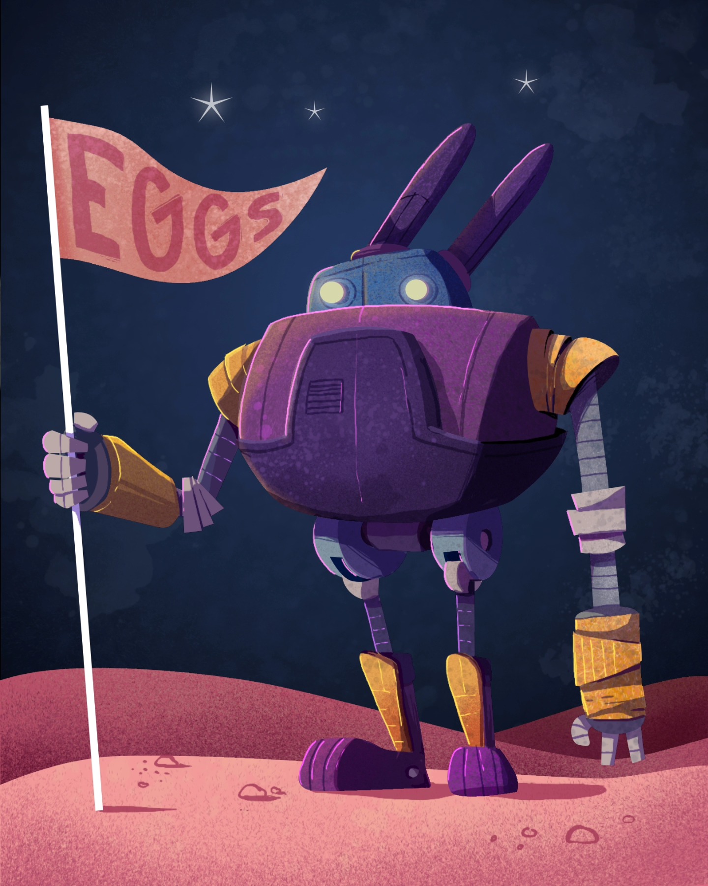 Questions for Easter Sunday:
- If there's life on eggsoplanet K2-18b, as recent findings suggest, what does it look like? Bacteria? Egg hiding giant rabbits? Jesus?
- Since its atmosphere contains dimethyl sulfate, which we know as (among orher things) being responsible for the smell of cooked cabbage... does that suggest that K2-18b smells like fart?
- Why am I only now discovering @affinity Designer? What a game changer! (As you can see, I'm thrilled to experiment with new styles.)
- How's it going?
Happy Easter, everyone!
I wish you lots of sunshine and chocolate.