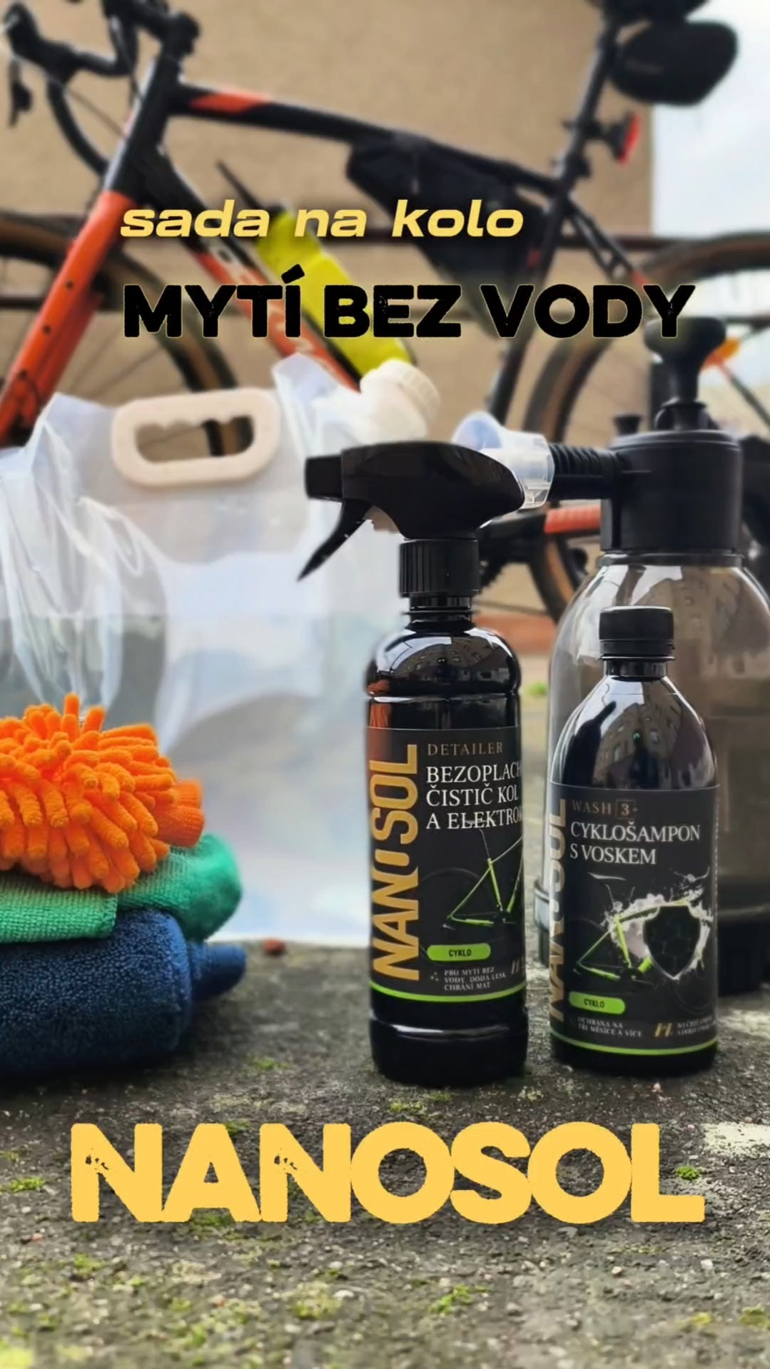 Představujeme Sadu na kolo – mytí BEZ VODY! 🧽✨
Ideální řešení pro všechny cyklisty, kteří nemají přístup k vodě nebo se Vám po každé jízdě nechce tahat s hadicí???
Čištění kola už nemusí být za trest, proč si to nezjednodušit s naší sadou??
NANOSOL.CZ
#cyklistika#kolo#nanosol.cz