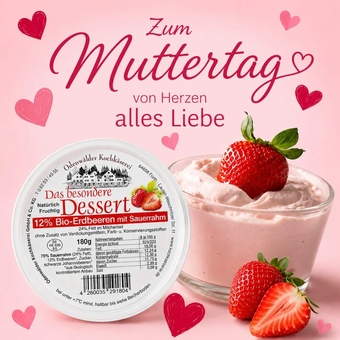Ob im Dessert oder pur, von der Erdbeere ?gibt’s die beste Spur.
Doch was das Leben wirklich macht zum Genuss, ist der Mama ihr lieber Versüßungs-Kuss!
Wir wünschen allen Mamas einen wunderschönen Muttertag?. Lasst euch den Tag versüßen ?
#Muttertag #HausgemachtmitHerz #OdenwälderKochkäserei #RegionalGenießen
#EinStückOdenwald