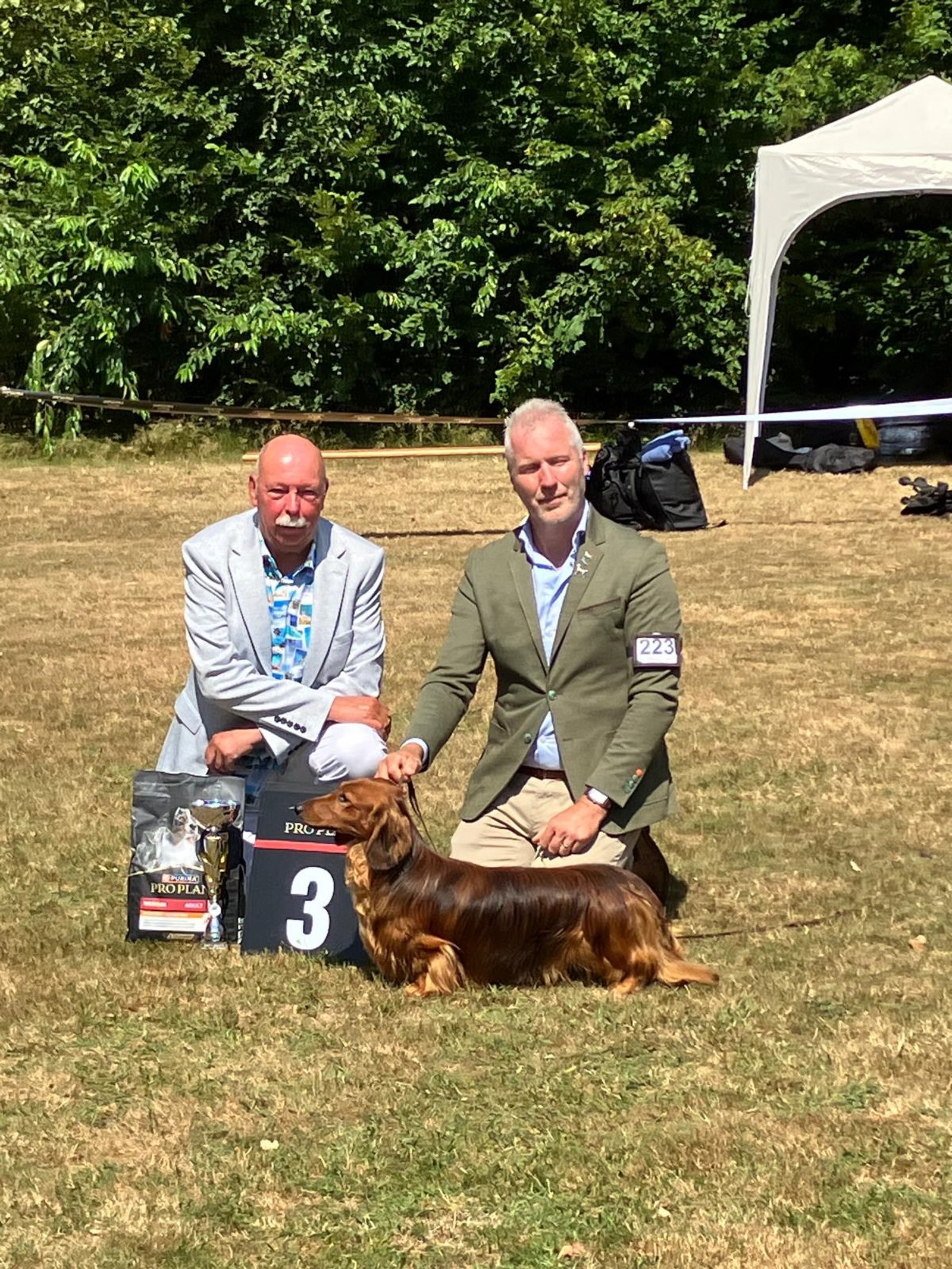 “BRABANTS hondenfestival te WAALWIJK”
Super warm, maar succesvol 😃
Ruwhaar dwerg:
Xavie vd Hoefstal 2u reserve cac
Xsaartje vd Hoefstal 1u beste teef-jeugdkampioen🥳
Irma vd Hoefstal 1u reserve cac -Nederlands kampioen
Ruwhaar kaninchen:
Orion Fortuna vd Hoefstal 1u beste reu-BOB
Juliette vd Hoefstal 1u beste teef-Nederlands jeugdkampioen
Standaard Langhaar:
Moneymaker vd Hoefstal 1u beste reu-BOB
Gitte vd Hoefsfal 1u beste teef
Border Terrier:
Fighting star Flame in Fire 1u beste reu
Bedank voor de gezelligheid, organisatie, keurmeesters en hulp❤️ #hoefstal #hoefstalteckels #laanhoeve #nederlandseteckelclub #eigenfokproduct