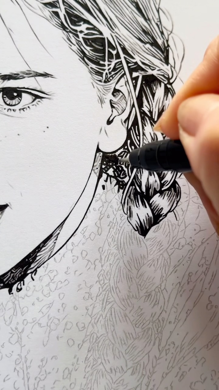Two stories, two spirits — bound in “Aemulatio”, a rivalry written in every ink line.
#LittleHouseOnThePrairie #LauraIngalls #NellieOleson #LHOTP #InkIllustration #PenAndInkDrawing #FinelinerDrawing #Topenga #TopengaArt