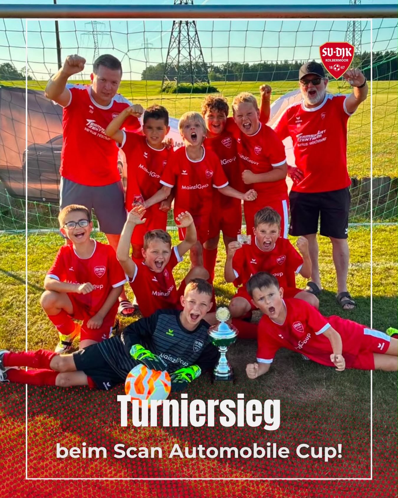 ? TURNIERSIEG! ?
Unsere F1 gewinnt den Scan Automobile Cup in Tattenhausen! Herzlichen Glückwunsch, Jungs! ?⚪⚽
#UNSschreibtmangemeinsam #SVDJKKolbermoor #Turniersieg #Jugend
