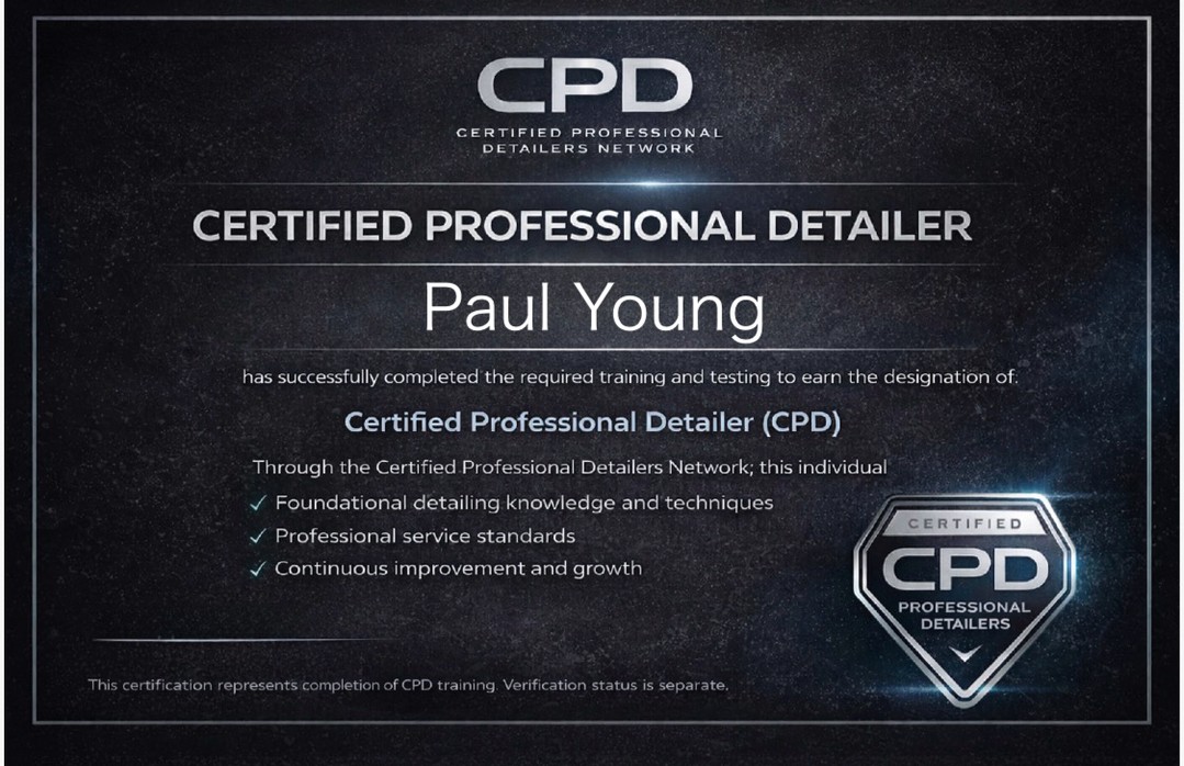 Did you know?
Tiki Details are certified by The Organisation of Certified Professional Detailers (OCPD) and are the first in the United Kingdom! ??
Why it matters:
Peace of mind for your investment
Industry-leading practices and customer care
Proven standards and strong client ratings.
Key principles (OCPD):
Trustworthy, highly trained detailers
Client focused outcomes and collaboration to raise standards
Education, best practices, and transparent ethics
Rigorous certification and quality assurance
Choose us for your detailing needs because we are:
✅ Fully Insured
✅ Approved by the Professional Valeters & Detailers Trade Association
✅ Certified by The Organisation of Certified Professional Detailers
✅ Accredited Autobead Detailer
✅ Lanoguard Application Centre
Call or Text: 07718915701
? Email: info@tikidetails.co.uk
? Website: www.tikidetails.co.uk
? Location: 1a Smallholdings, Clockhouse Lane, Ashford, Surrey TW15 2HB
#TikiDetails #OCPD #CertifiedDetailer #CarDetailing #AshfordSurrey #UKDetailing