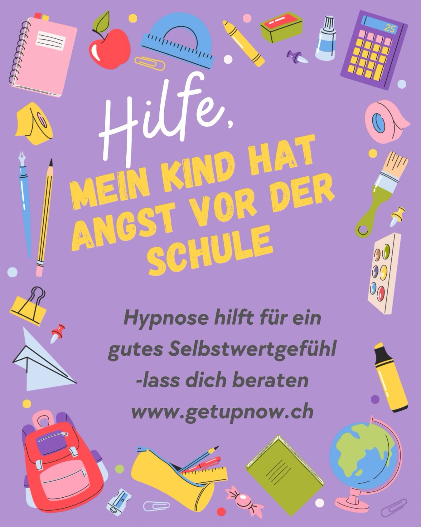 Als ausgebildete Kinder-Hypnosespezialistin kann ich deinem Kind helfen, angstfrei und sicher in....