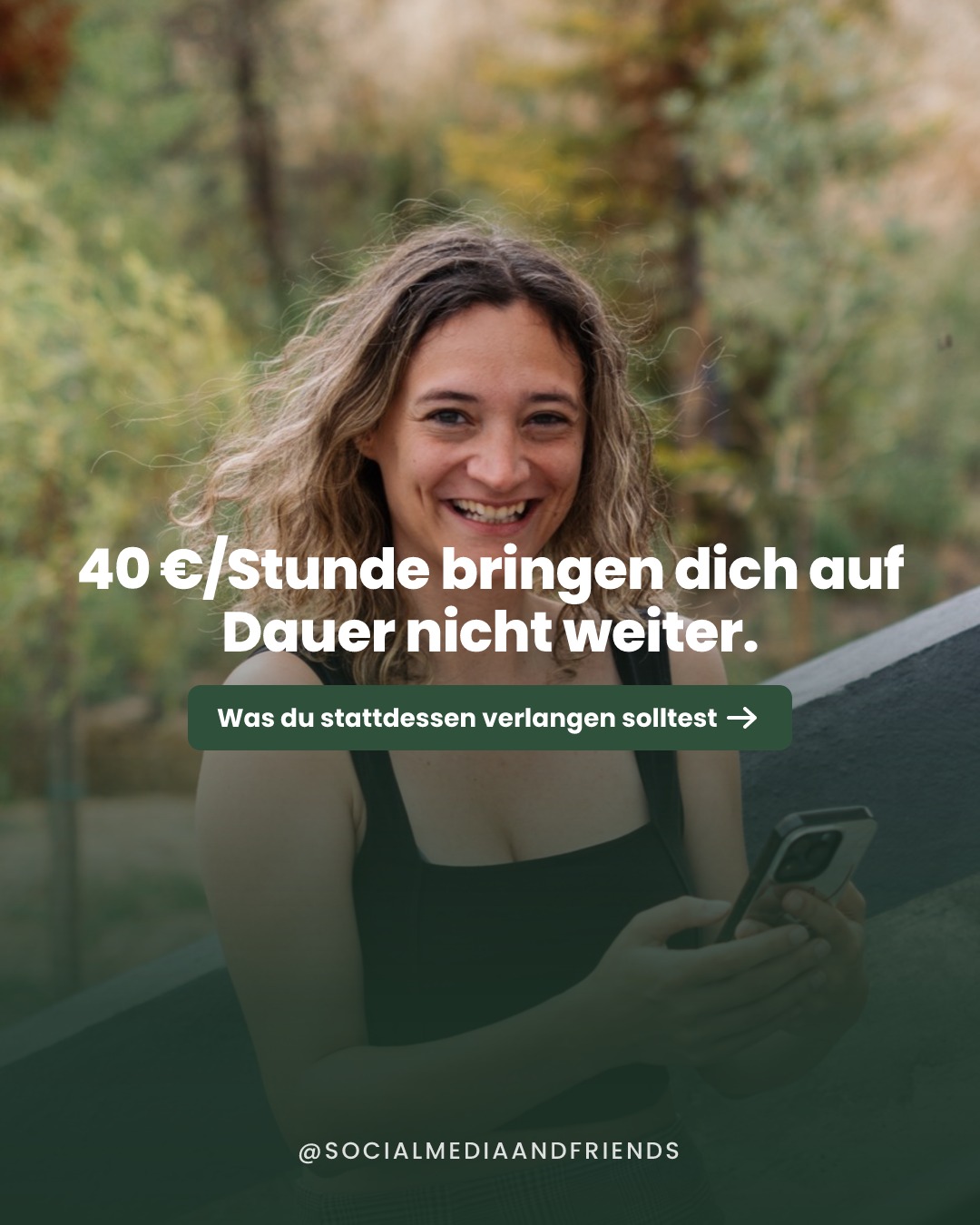 40 Euro die Stunde bringen dich auf Dauer nicht we…