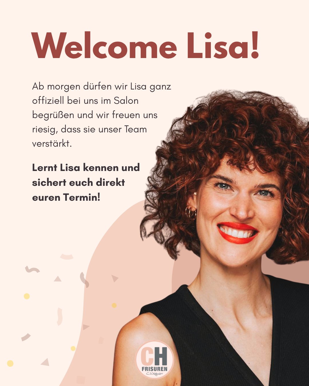 ✨Willkommen im Team, liebe Lisa!✨Ab morgen dürfen wir Lisa ganz offiziell bei uns im Salon begrüßen und wir freuen uns riesig, dass sie unser Team verstärkt. 🥰✂️Mit viel Leidenschaft für schöne Haare, einem tollen Gespür für individuelle Looks und ganz viel Freude am Beruf ist Lisa ab sofort für euch da. 🤍Und das Beste: Im September bekommt ihr 20 % Kennenlern-Rabatt auf euren Termin bei Lisa! 🎉Also: Lernt Lisa kennen und sichert euch direkt euren Termin. 🫶🏻
Wir freuen uns auf eine wunderschöne gemeinsame Zeit!📲 Termine könnt ihr wie gewohnt online oder telefonisch buchen.#ChristianeHögemannFrisuren #WillkommenImTeam #TeamLisa #FriseurMünster #FriseurHiltrup #HaareMünster #NewInTeam